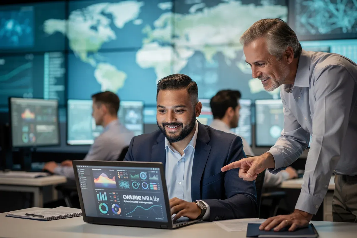 Online MBA in Cybersecurity Management: curriculum and workload for career changers