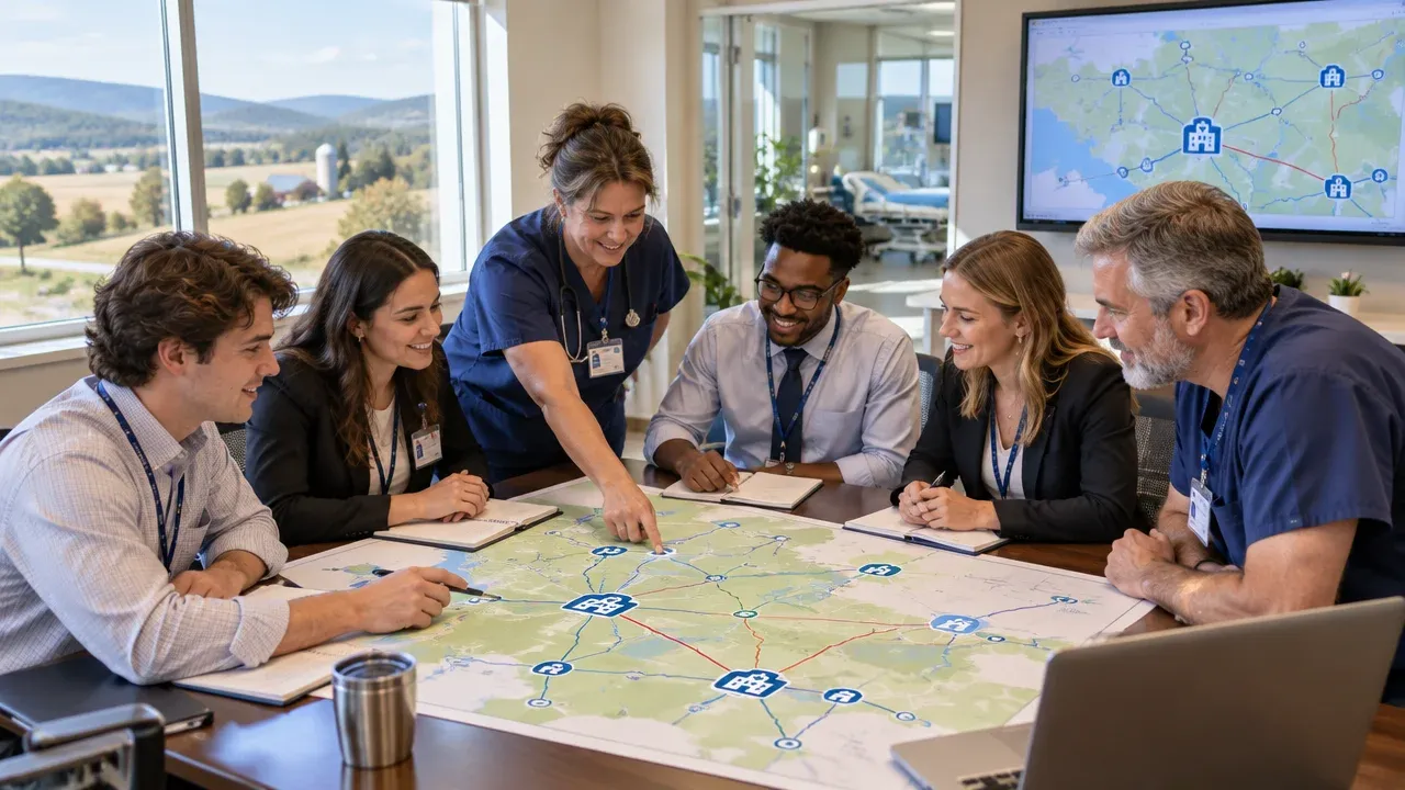 2027 A Rural Hospital Transfer Contact Map: An Undergraduate Healthcare Administration Case Study