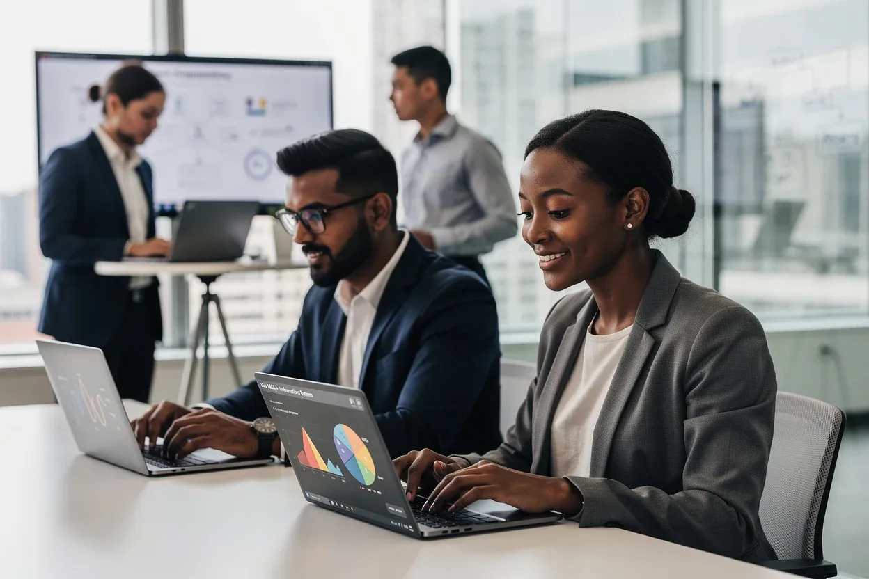 Online MBA in Information Systems: curriculum and workload for nonbusiness bachelor's graduates