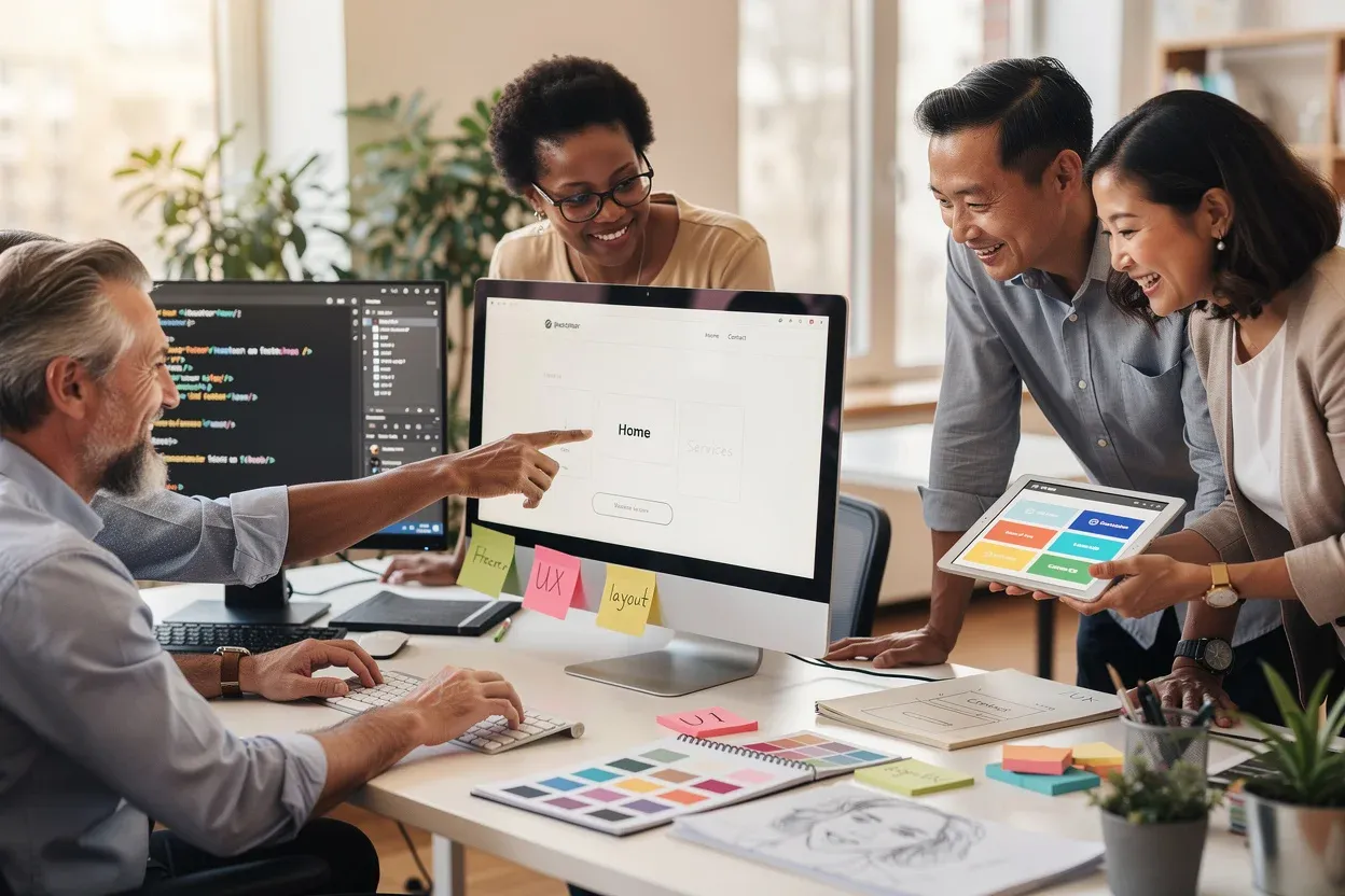 Business website design and user experience